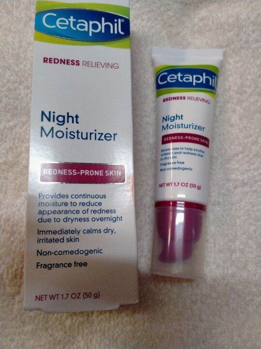 Cetaphil night moisturizer rednessprone skin Lazada PH