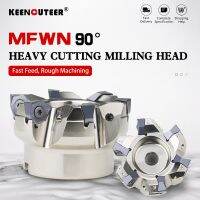 MFWN90 หัวตัดมิลลิ่งหนัก MFWN90063R ดอกเอ็นมิลแบบถอดเปลี่ยนได้ฟีดที่รวดเร็ว Face End Mill WNMU0806 การกัดใส่เครื่องกลึง CNC