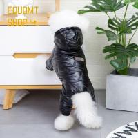 EQUOMT ชุดสำหรับลูกสุนัขหนาสำหรับลูกสุนัขเครื่องแต่งกายกันน้ำชุดจั๊มสูทอบอุ่นในฤดูหนาวชุดสุนัขเสื้อผ้าสุนัขเสื้อโค้ทลูกสุนัข