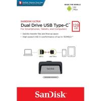 SanDisk Ultra Dual Drive USB Type-C 128GB (SDDDC2_128G_G46) Flash Drive OTG แฟลชไดร์ฟ สำหรับ โทรศัพท์ สมาร์ทโฟน และ แท็บเล็ต Android ประกันโดย Synnex รับประกัน 5 ปี