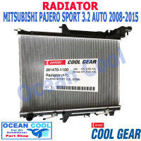 หม้อน้ำ มิตซูบิชิ ปาเจโร่ สปอรต์ 3.2L เกียร์ ออโต้ ปี 2008 - 2015 RD0038 Cool Gear รหัส 261470-1100  Radiator MITSUBISHI PAJERO SPORT 3.2L AUTO  AT Ocean cool  อะไหล่ รถยนต์