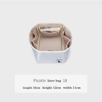 Fits For H Picotin 18 22 Insert Bags Organizer Makeup bucket luxury Handbag liner bag base shaper for women handbag