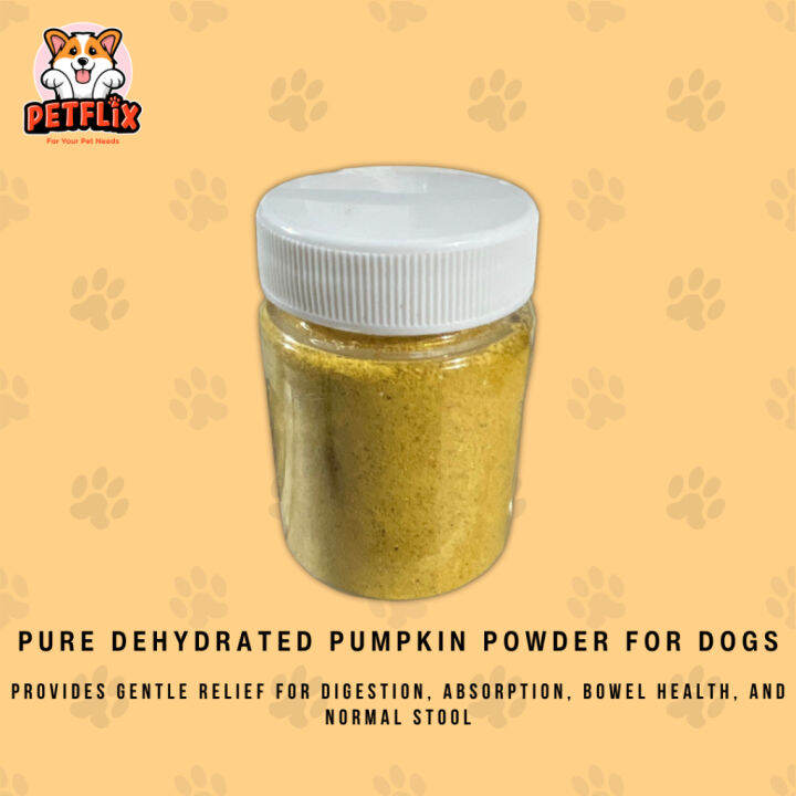 Pure All Natural Dehydrated Pumpkin Powder for Dogs Supports Digestion, Diarrhea & Constipation