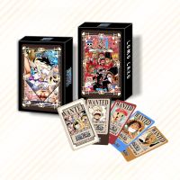 【LZ】 Genuine One Piece Card Collection Luffy Hancock Anime Peripherals Greeting Cards Bookmarks Double Sided 30 Small Cards Gift