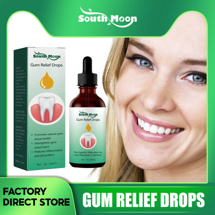 South Moon Gum Relief Drops Toothache Pain Relief Swollen Gum Drops ...