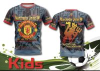 (ไซส์เด็ก)เสื้อพิมพ์ลาย ยอดฮิต ลาย แมนยู  สีดำ  มีไซส์ใหญ่ด้วยนะ   MAN U มี 3 สีให้สะสม