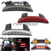 ✉✑┋ Motorcycle Accessories Rear Fender Tailing Edge LED Brake Tail light Turn Signal For Harley Sportster XL 883 1200 Cafe Racer