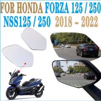 สำหรับ HONDA Forza 125 Forza 250 NSS125 NSS250กระจกมองหลังรถจักรยานยนต์กระจกนูนเพิ่มการมองเห็นกระจกด้านข้างเลนส์