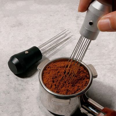 Stainless Steel Magnetic Coffee Powder Stirrer Distributor Needle Coffee Tamper Cafe Stirring Tools Barista Accessories WDT Tool