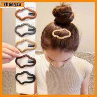 SHENGZU 3PCS เรซิน คลิปกลวงรูปก้อนเมฆ แบบพกพาได้ คอร์ติก เครื่องมือจัดแต่งทรงผม ของใหม่ เครื่องประดับผมวินเทจ สาวๆ