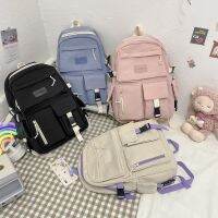 COD DSFGERERERER Canvas Korea Unisex Backpack Teen Big Bag School Travel Everyday