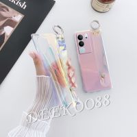 เคสสำหรับ VIVO โทรศัพท์มือถือเคสสมาร์ทโฟน5G 4G V27e ซิลิโคนสีม่วงนุ่มฝาหลัง5G 4G