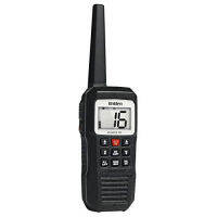 Uniden Atlantis 155 Handheld Two-Way VHF Marine Radio, Floating IPX8 Submersible Waterproof, Dual-Color Screen, All USA/International/Canadian Marine Channels, NOAA Weather Alert, 10 Hour Battery