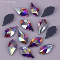 Free Shipping! High Quality 4x8mm Crystal AB Flame Hotfix Rhinestones / Iron On Flat Back Crystals