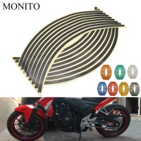 ♝◄ Motorcycle Wheel Stickers Motocross Reflective Decals Rim Tape Strip For KAWASAKI NINJA 250 300R Z250 Z300 300 400R 650R Z750