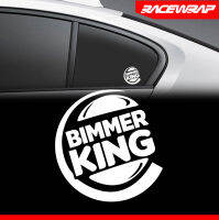 สติกเกอร์ติดรถยนต์ " BIMMER KING " ใช้กับกับสาย BMW