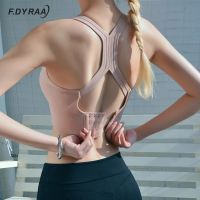 F.DYRAA Women Sports Bra Push Up Crop Top Female Fitness Gym Bra Hollow Breathable Top y Running Yoga Bra Athletic Sportswear