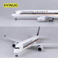 47เซนติเมตร1142ขนาดเครื่องบินแอร์บัส A350สิงคโปร์สายการบินรุ่น W แสงและล้อ D Iecast พลาสติกเรซิ่นเครื่องบินคอลเลกชันตกแต่ง