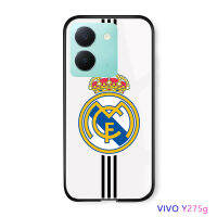 เคสโทรศัพท์พร้อมสำหรับ Vivo Y27 5G A78 OPPO 4G สุดหรูฟุตบอลลีกคลับเคสโทรศัพท์สำหรับเด็กผู้ชายเคสกระจกเทมเปอร์เคสกันกระแทกด้านหลัง