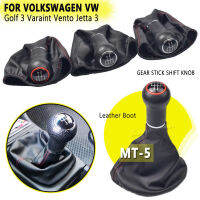 5ความเร็วเกียร์เปลี่ยนลูกบิดหนังบูตที่มีสีแดงสีดำสายสำหรับ VW G Olf 3 Jetta 3 MK3 VENTO 1992 1993 1997 1995 1996 1997 1998