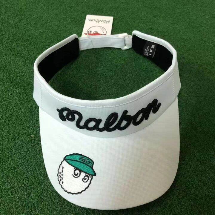 หมวกที่ไม่มีด้านบนกีฬาลำลองหมวกกอล์ฟ-malbon-22ใหม่ม่านบังแดดระบายอากาศได้เหมาะสำหรับหมวกแก๊ปโผล่และผู้ชายตามสมัยนิยม