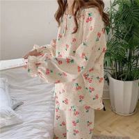 【JH】Pyjamas Women Clothing Sets Autumn Pajamas for Teen Girls Kawaii Pijamas Sleepwear Breathable loungewear