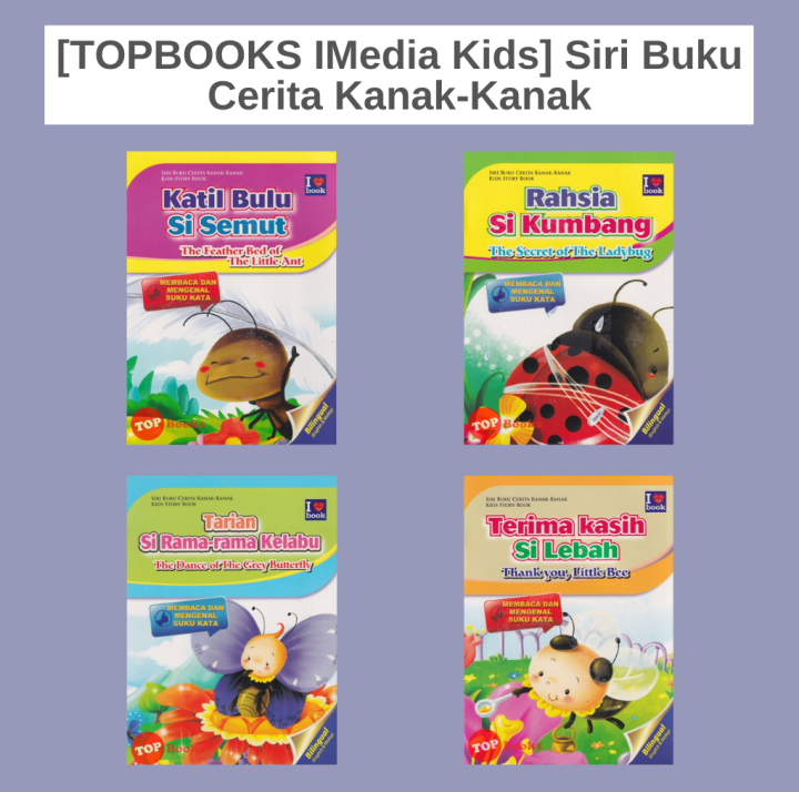 [TOPBOOKS IMedia Kids] Siri Buku Cerita Kanak-Kanak Dwibahasa | Lazada