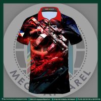 T172-TACTICAL RED SNIPER POLO SHIRT