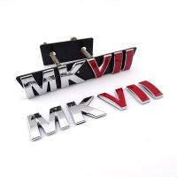 3D MKVII car grille Grill Emblem and rear truck Chrome Red Badge Car Sticker for VW Golf MK7