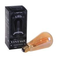 หลอด LED VINTAGE DECO 4W WARMWHITE E27 LAMPTAN