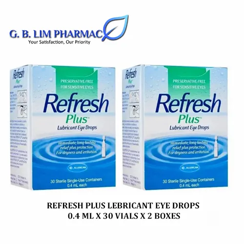 REFRESH PLUS LUBRICANT EYE DROP STERILE SINGLE USE CONTAINER (30 X 0