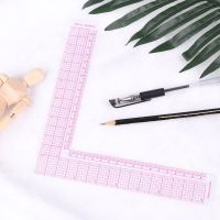 L Shape Right Angle Sewing Ruler Portable Garment Cutting Craft Ruler Lightweight Plastic Durable Clear for Quilting Accessories Quilting