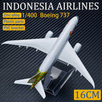 โลหะเครื่องบิน Airliner รุ่น1:400 16ซม. อินโดนีเซียเครื่องบินรุ่น Aviation Airbus จำลองวัสดุโลหะผสมของเล่นเด็ก