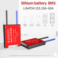 3.2V 48v LifePo4 15S bms 48V 20A 30A 40A 60A 18650 PCM บอร์ดป้องกันแบตเตอรี่ BMS พร้อมโมดูลแบตเตอรี่ลิเธียมที่สมดุล