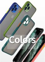 ❧■☬ Colorful for Iphone12 Max Pro Mini Shockproof Full Lens Protection Case Frosted Cover IP 11 X XS XR 7 8Plus Soft Translucen Case