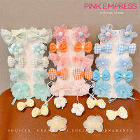 【PINK EMPRESS】ดอกไม้สีสันสดใสของเด็ก ๆ เชือกผมผู้หญิงวงกลมเส้นผม