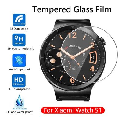 1/2/3/5pcs Tempered Glass Protective Film HD Clear Guard For Xiaomi Watch S1 Smart Watch Toughened Screen Protector Cover Cases Cases