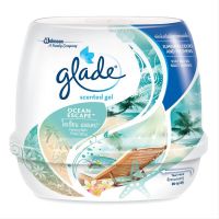 SuperSale63 เกลด 180 กรัม Glade ผลิตภัณฑ์ปรับอากาศ ดูแลกลิ่นให้หอมในสภาพแวดล้อม เกลดเซนเทดเจลโอเชี่ยน 180 กรัม