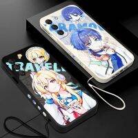 【อิเล็กทรอนิคส์เปล่งประกาย】เคสโทรศัพท์กันกระแทก Genshin สำหรับ Samsung Galaxy S23 S20 S10อัลตร้า FE 4G S9 S10E Note 20 10 9 Plus พร้อมฝาปิดสายคล้อง