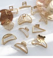 Korean Metal tail Hair Claw Big Size Bath Hairpin Fashion Women Alloy Hair Clip Multiple Styles Available