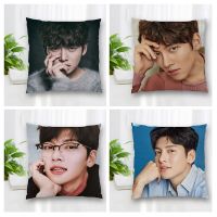 （ALL IN STOCK XZX）Customer Service Decorative Pillow Case Ji Chang Wook Square Zipper Best Pillow Gift 20X20cm 35X35cm 40x40cm   (Double sided printing with free customization of patterns)