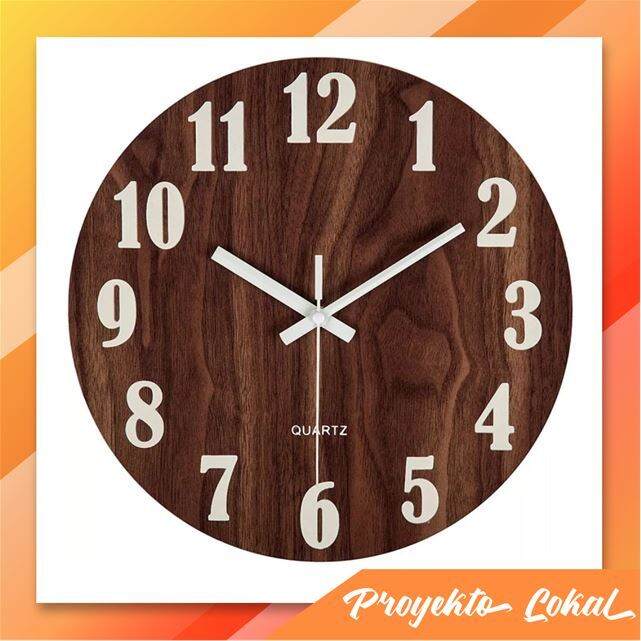 Proyekto Lokal / Wooden wall clock / wood clock / native clock