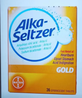 เม็ดฟู่ไบเออร์ Alka Seltzer รวม - โซดาแอซิดเบสอ่อนรสมะนาวร้อน 36 ชิ้น