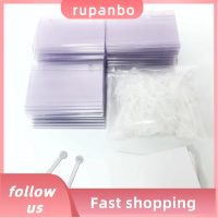 RUPANBO039392692 60 Pcs พลาสติกทำจากพลาสติก ที่ใส่ฉลาก ว่างเปล่าไม่มี 8055มม. ป้ายป้ายกำกับ เครื่องหมายราคา 60ชิ้นค่ะ ป้ายชั้นวาง ตะกร้าใส่ของ