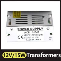 คุณภาพสูง 12V Adapter To DC Adapter LED Lighting Supply Power Transformer 15W Switching Power Driver Strip 220V 110V Source AC Supply