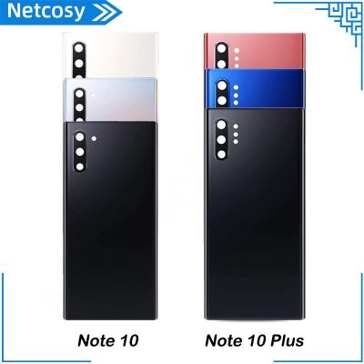 เคส Galaxy ด้านหลัง Note 10 N970F Note10 N970U + บวก N975F N975U ซองเก็บแบตเตอรีฝาหลังอะไหล่เคสประตูหลัง