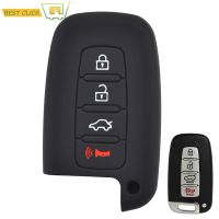 ซิลิโคนสำหรับ Hyundai Azera Grandeur Elantra Genesis I30 Sonata Equus Tucson Volester Keyless Fob Shell Protector