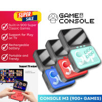 ♥คลังสินค้าพร้อม + Gratis Ongkir♥คอนโซลเกม M3กล่องเกมแบบพกพา16บิตคลาสสิกย้อนยุคในตัว900เกมคอนโซลคิดถึงผู้เล่นเกมแบบพกพา