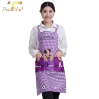 ThaiTeeMall-พร้อมส่ง! ผ้ากันเปื้อนสำหรับทำอาหาร สกรีนลายน้องหมาสุดน่ารัก ผ้าโพลีเอสเตอร์เคลือบกันน้ำ ทำความสะอาดง่าย รุ่น QB-116OK