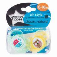 Tommee Tippee จุกหลอก Closer to Nature รุ่น Air Style 6-18 เดือน มีกล่องกันฝุ่น